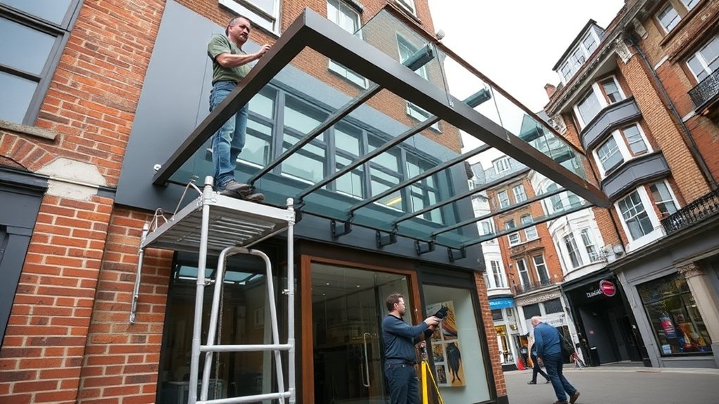 Shopfront Canopy Dalston